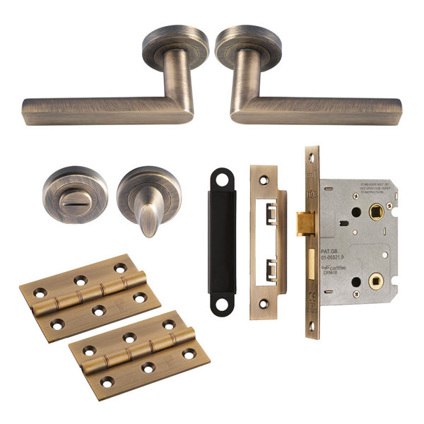 Carlisle Brass Serozzetta Edge Bathroom Door Handle Kit Wayfair.co.uk